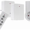 Funkschaltsteckdosen-Set Weiß extra flach