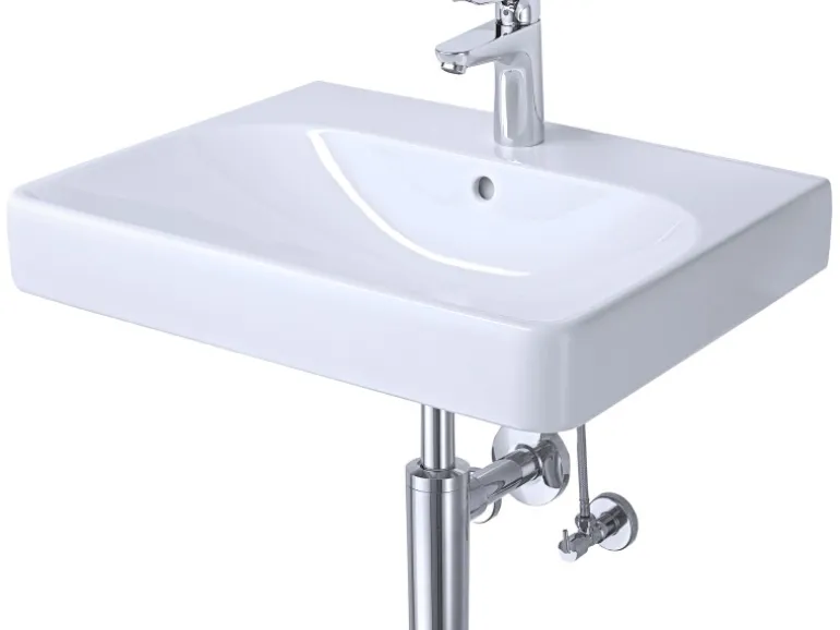 Geberit Waschbecken Smyle Square 60 cm inkl. Armatur Weiß