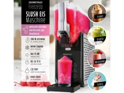 GOURMETmaxx Slush-Eismaschine FreezeUp 200 W Schwarz-Grau 2,8 l