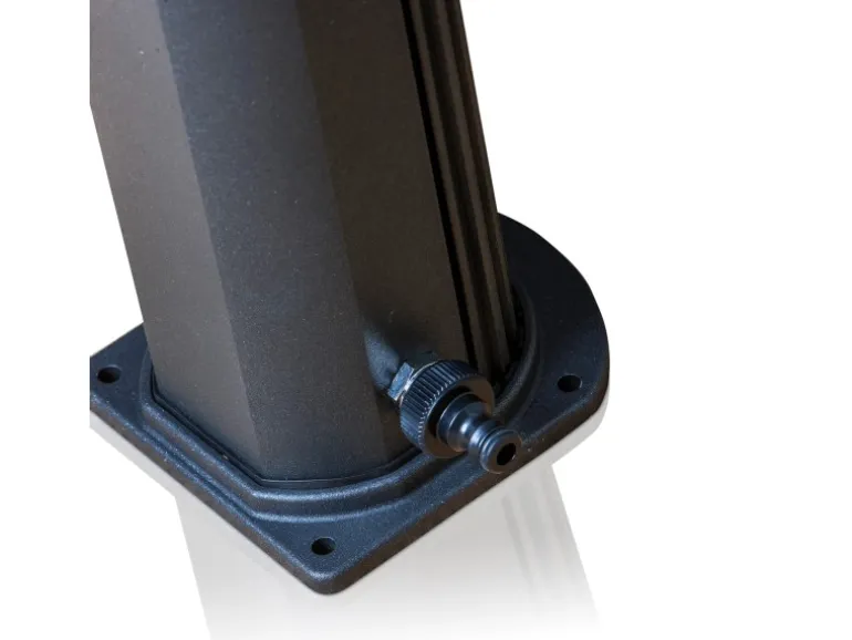 Gre Solardusche aus Aluminium 18 l Schwarz