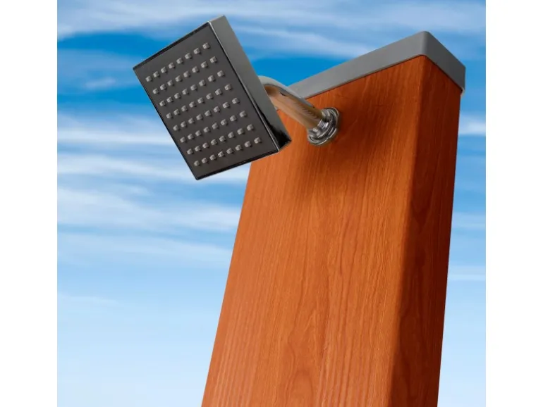 Gre Solardusche aus Aluminium 32 l Holzfarben