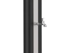 Gre Solardusche aus PVC 40 l Schwarz