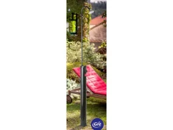 Gre Solardusche Schwarz aus PVC 9 l Schwarz