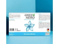 GreenHero Geruchsentferner Spray für Textilien, Schuhe etc. gegen Gerüche, Neutralisiert Gerüche