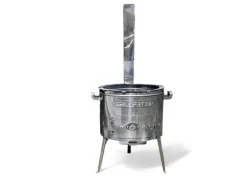Grillpeter Utschak Set MultiFlame mit18l Kazan und Pfanne-Deckel aus Gusseisen