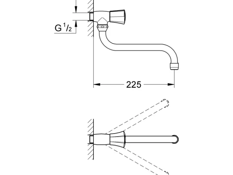Grohe Auslaufventil Costa Chrom