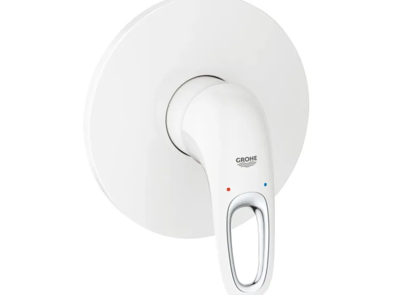 Grohe Einhand-Brausebatterie Eurostyle Offener Hebel Moon White