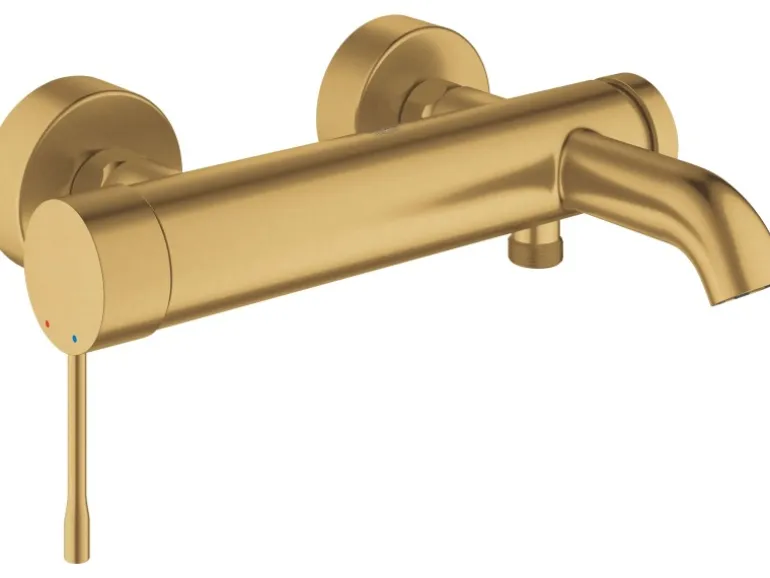 Grohe Einhand-Wannenbatterie Essence Cool Sunrise gebürstet