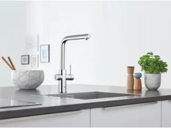 Grohe L-Auslauf Starter Kit Blue Home Chrom