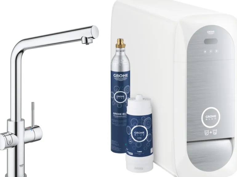 Grohe L-Auslauf Starter Kit Blue Home Chrom
