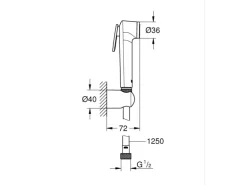 Grohe QuickFix Brauseset Vitalio Trigger Spray Chrom