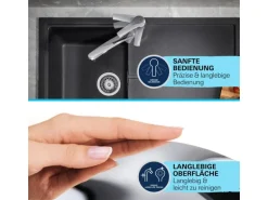 Grohe QuickFix Einhand-Küchenarmatur Swift DN 15 Niedrig Schwenkbereich Chrom
