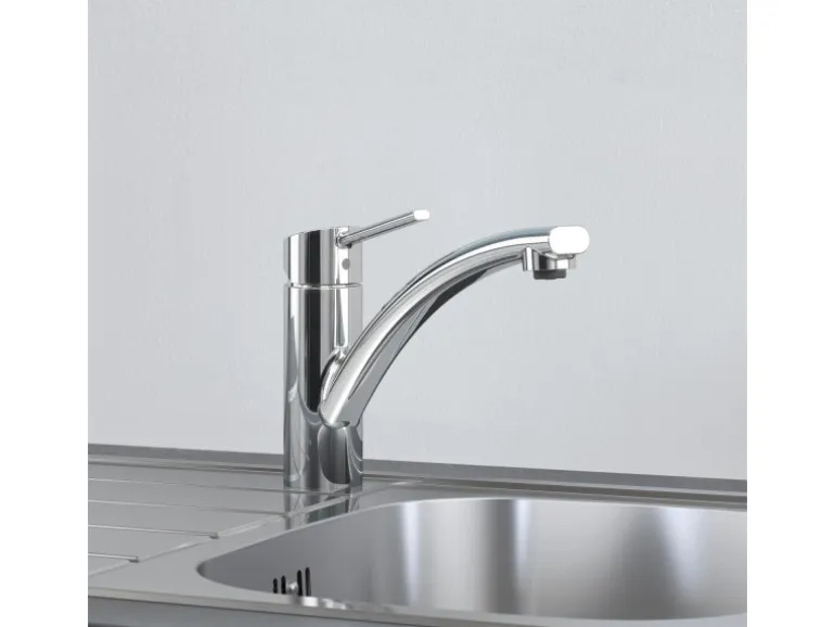 Grohe QuickFix Einhand-Küchenarmatur Swift DN 15 Niedrig Schwenkbereich Chrom