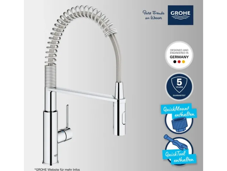 Grohe QuickFix Einhand-Spültischbatterie Get Chrom