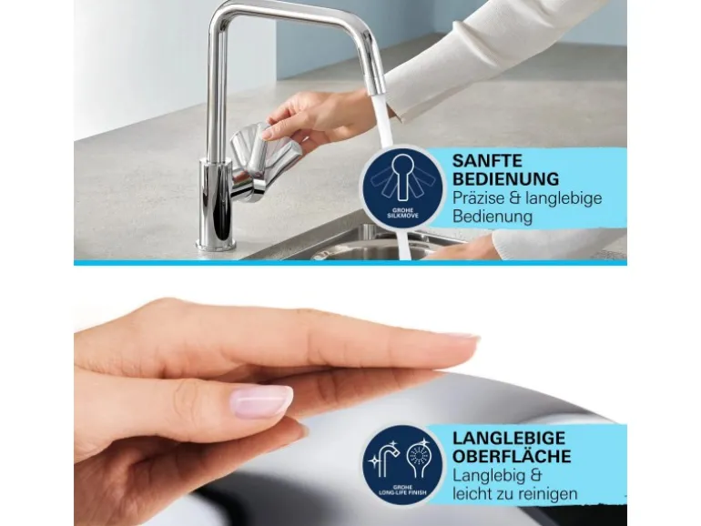 Grohe QuickFix Einhand-Spültischbatterie Get Chrom