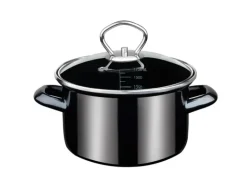 GSW Fleischtopf Profi Black Star mit Glasdeckel 16Cm