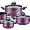 GSW Kochtopf Set Milano Color 4 Teillig Lila