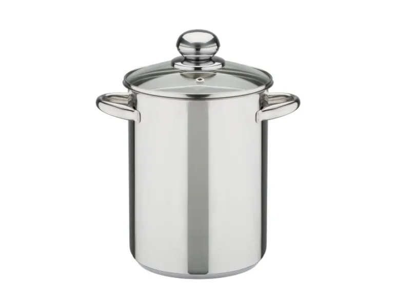 GSW Spargeltopf mit Glasdeckel und Einsatz 16Cm