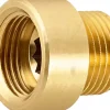 Hahnverlängerung 18,6 mm (Rp 1/2) x 21 mm (R 1/2) Messing 10 mm