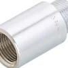 Hahnverlängerung 14,9 mm (Rp 3/8) x 16,7 mm (R 3/8) Messing Verchromt 30 mm