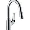 Hansgrohe Einhebel-Küchenmischer mit Ausziehbrause M4216-H180 Chrom