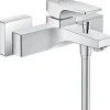 Hansgrohe Einhebel-Wannenarmatur Metropol Aufputz mit Hebelgriff Chrom