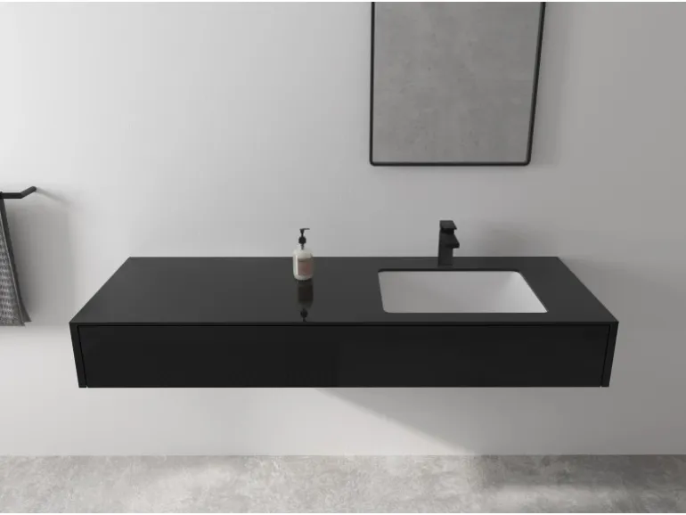 Hansgrohe Einhebel-Waschtischmischer Vernis Shape 100 Matt Black