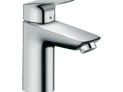 Hansgrohe Einhebel-Waschtischarmatur Logis 100 LowFlow mit Zugstangen-Ablaufgar.