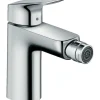Hansgrohe Logis Einhebel-Bidetmischer 100 mit Zugstangen-Ablaufgarnitur Chrom