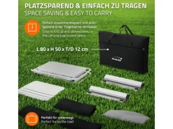 Hauki Camping Küche Schwarz Campingschrank Faltbar mit Tragetasche