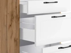 Held Küchen Küchenzeile Kempten 360 cm ohne E-Geräte Wotan/Weiß