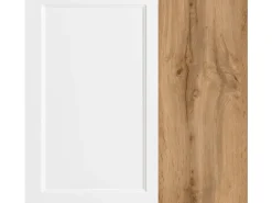 Held Küchen Küchenzeile Kempten 360 cm Weiß/Wotan mit E-Geräten Induktion