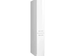 Held Möbel Küchen-Apothekerschrank Mailand 30 cm Hochglanz Weiß/Weiß