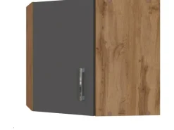 Held Möbel Küchen-Eck-Hängeschrank Sorrento BxHxT 60x57x60cm Anthra.-WotanEiche