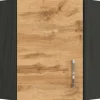 Held Möbel Küchen-Eck-Hängeschrank Sorrento BxHxT 60x57x60cm Wotaneiche-Grafit