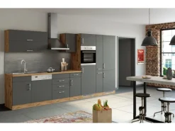 Held Möbel Küchen-Gefrierschrankumbau Sorrento 60x200x60 cm Anthr.-WotanEiche