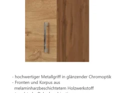 Held Möbel Küchen-Gefrierschrankumbau Sorrento B60 x H200 x T60 cm Wotaneiche