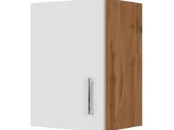 Held Möbel Küchen-Hängeschrank Sorrento BxHxT 40cm x 57cm x 34cm Weiß-Wotaneiche