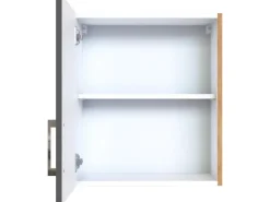 Held Möbel Küchen-Hängeschrank Sorrento BxHxT 50x57x34cm Anthrazit-Wotaneiche
