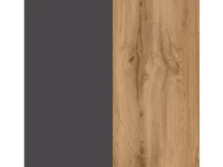Held Möbel Küchen-Kühlschrankumbauschrank Turin 60 cm Wotaneiche/Graphit