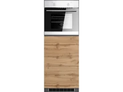 Held Möbel Küchen-Kühlschrank/Ofenumbauschrank  Turin 60 cm Wotaneiche/Graphit