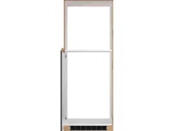 Held Möbel Küchen-Kühlschrank/Ofenumbauschrank Turin 60 cm Graphit/Wotaneiche