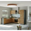 Held Möbel Küchenzeile Sorrento 210/270 cm Wotaneiche-Grafit Winkel