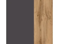 Held Möbel Küchenzeile Sorrento 210 cm Anthrazit-Wotaneiche Winkel