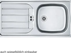 Held Möbel Küchenzeile Sorrento 210 cm Wotaneiche-Grafit