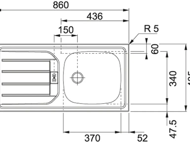 Held Möbel Küchenzeile Sorrento 270 cm Anthrazit-Wotaneiche ohne E-Geräte