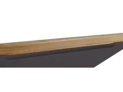 Held Möbel Winkelküche Turin 300 x 240 cm Graphit-Wotaneiche mit E-Geräten