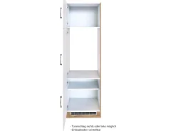 Held Möel Küchen-Kühlschr.umau Sorrento 60x200xT60cm Nische Weiß-WotanEiche