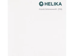 Helika Einbauspüle Forma 43 cm x 46 cm Weiß inkl. Manuellem Ventil