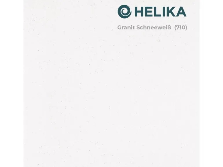 Helika Einbauspüle Forma 43 cm x 46 cm Weiß inkl. Manuellem Ventil